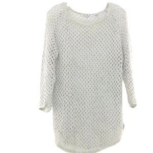 Eight Eight Eight Linen Blend Open Weave Sweater